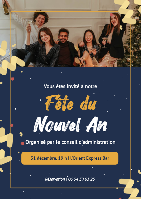 Exemple d’affiche événementielle