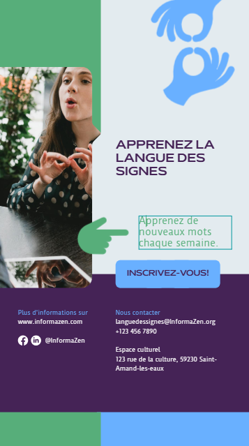 Exemple de flyer pour événement local